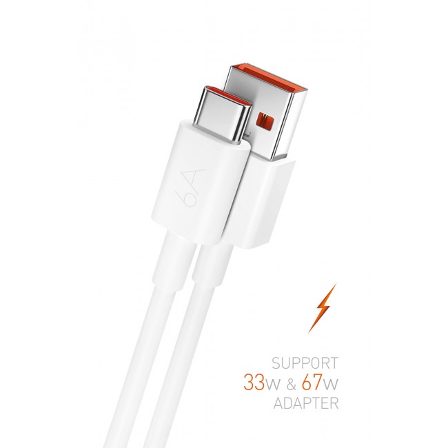 Powerway M6 33W-67W 6 Amper Type to Usb Şarj ve Data Kablosu Powerway M6 33W-67W 6 Amper Type to Usb Şarj ve Data Kablosu