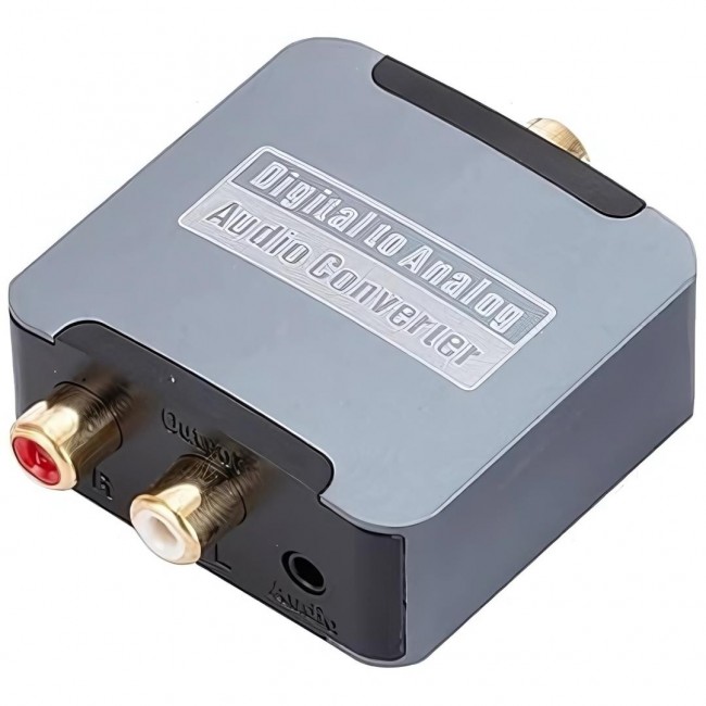 Dijitalden Analog’a Ses Dönüştürücü | 192KHz DAC | Optik & Koaksiyel Giriş | RCA + 3.5mm Çıkış Dijitalden Analog’a Ses Dönüştürücü | 192KHz DAC | Optik & Koaksiyel Giriş | RCA + 3.5mm Çıkış