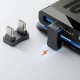 Type-C to Type-C 180° Dirsek Adaptör | 65W Hızlı Şarj & 480Mbps Veri Aktarımı | Erkek - Erkek Uçlu Type-C to Type-C 180° Dirsek Adaptör | 65W Hızlı Şarj & 480Mbps Veri Aktarımı | Erkek - Erkek Uçlu