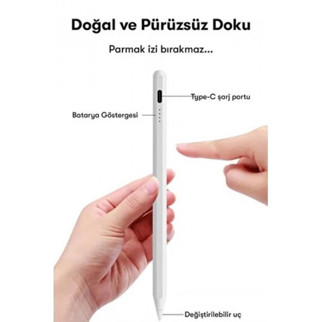 Torima P-01 Beyaz Stylus Pen Kapasitif Dokunmatik Kalem Çizim Ve Tasarım Torima P-01 Beyaz Stylus Pen Kapasitif Dokunmatik Kalem Çizim Ve Tasarım