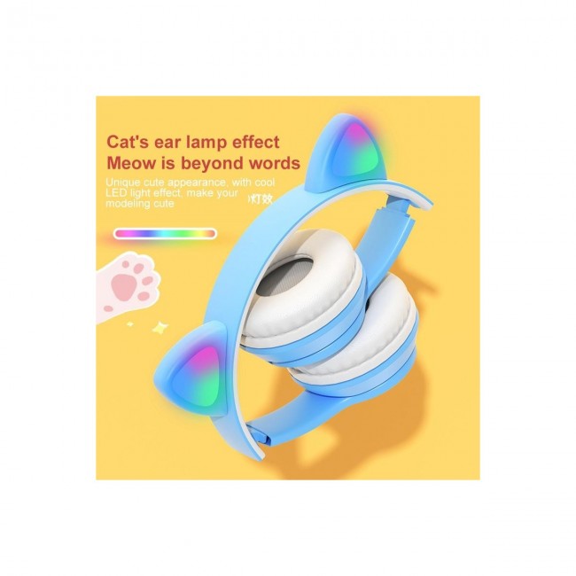 Maxron P47M Kedi Kulak Bluetooth Kulaklık- MicroSd Kart Girişi Siyah Maxron P47M Kedi Kulak Bluetooth Kulaklık- MicroSd Kart Girişi Siyah