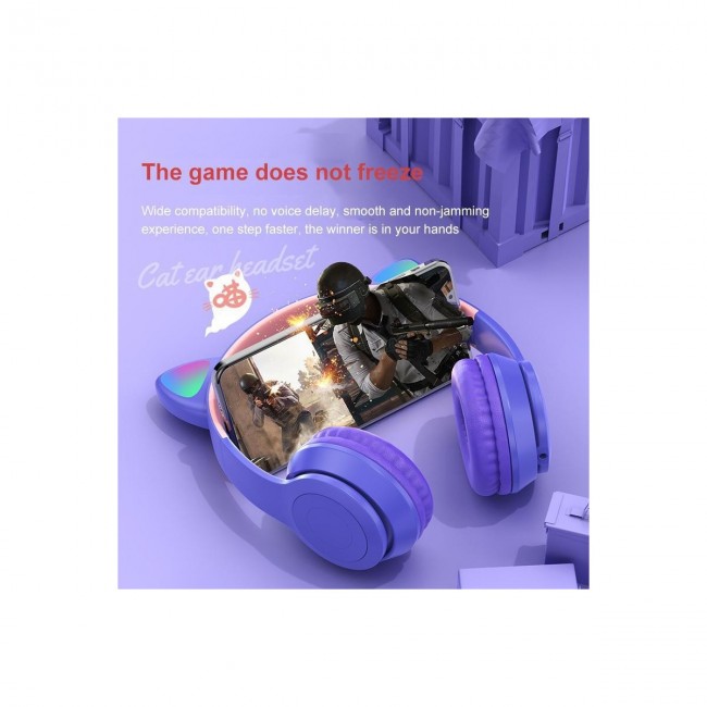Maxron P47M Kedi Kulak Bluetooth Kulaklık- MicroSd Kart Girişi Siyah Maxron P47M Kedi Kulak Bluetooth Kulaklık- MicroSd Kart Girişi Siyah