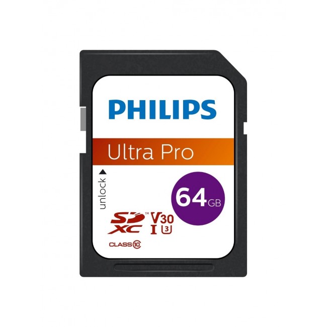 Philips 64GB SD Kart | Ultra Pro | V30 – UHS-I U3 – 4K Performansı Philips 64GB SD Kart | Ultra Pro | V30 – UHS-I U3 – 4K Performansı
