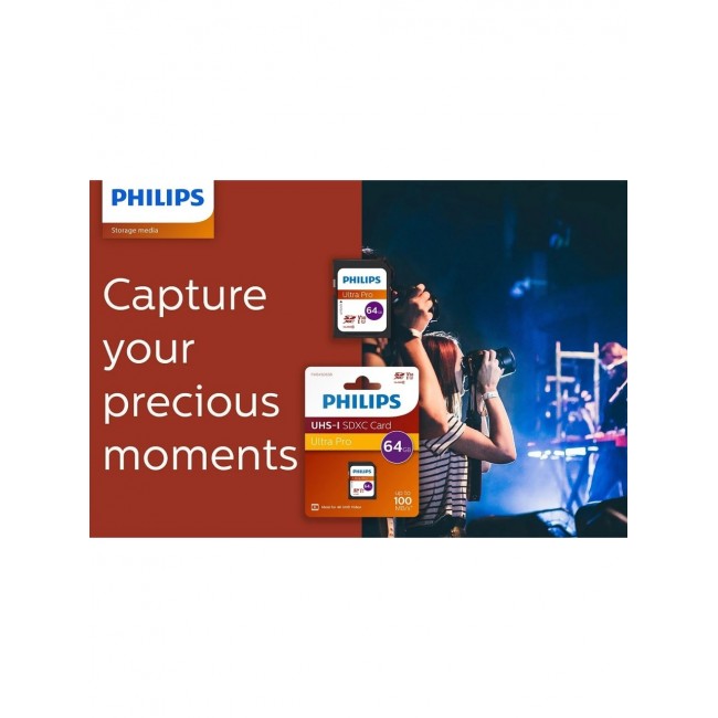 Philips 64GB SD Kart | Ultra Pro | V30 – UHS-I U3 – 4K Performansı Philips 64GB SD Kart | Ultra Pro | V30 – UHS-I U3 – 4K Performansı