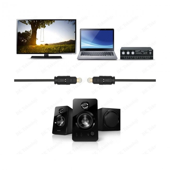 Powermaster 2 Metre  Optik Ses Kablosu Toslink Powermaster 2 Metre  Optik Ses Kablosu Toslink