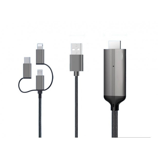 Pmr 3 in 1 Usb to Hdtv Mhl Kablo 1080p Pmr 3 in 1 Usb to Hdtv Mhl Kablo 1080p