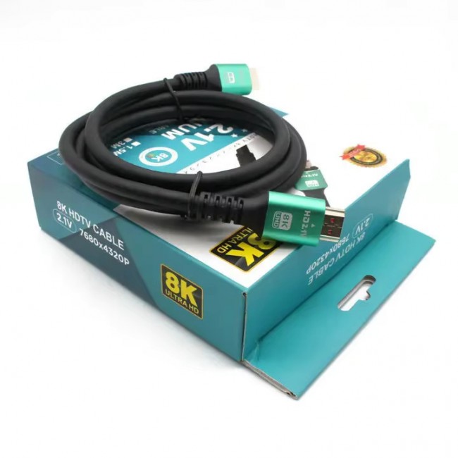 PMR 8K 1.5 Metre HDMI Kablo - 2.1 Versiyon, 48Gbps, Ultra HD 4320p Zr838 PMR 8K 1.5 Metre HDMI Kablo - 2.1 Versiyon, 48Gbps, Ultra HD 4320p Zr838