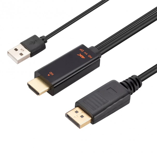 HDMI’dan DisplayPort’a Yüksek Çözünürlük Aktarımı – 4K Destekli Kablo HDMI’dan DisplayPort’a Yüksek Çözünürlük Aktarımı – 4K Destekli Kablo