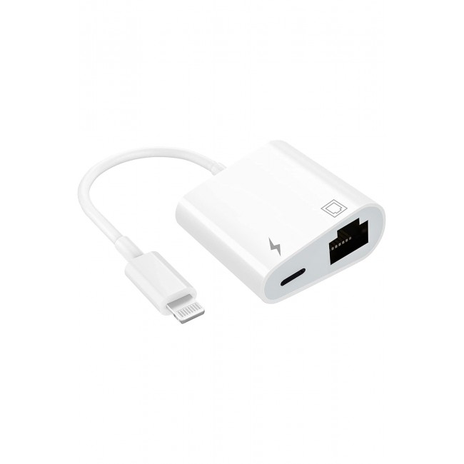 Pmr Lightning Rj45 Ethernet Çevirici 2 In 1 Ethernet Ve Liğhtning Şarj Girişi 10/100 Pmr Lightning Rj45 Ethernet Çevirici 2 In 1 Ethernet Ve Liğhtning Şarj Girişi 10/100