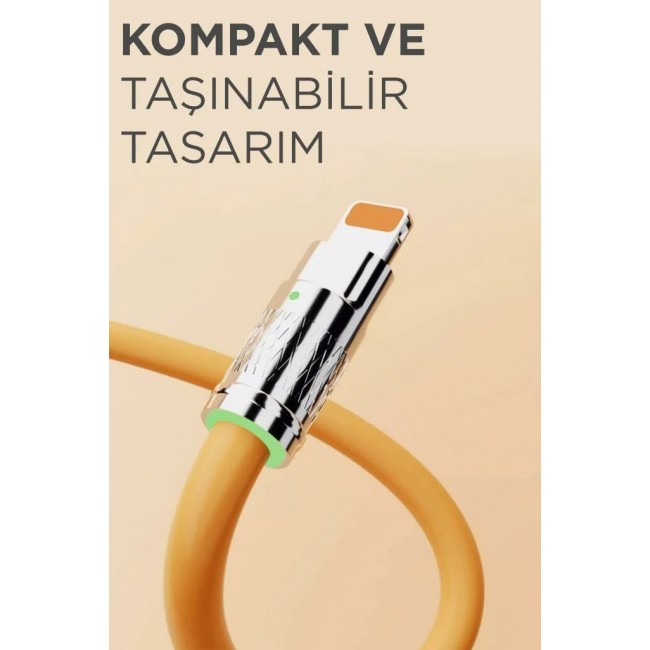 Torima 3in1 Type C- Lightning- Micro Usb Silikon 3.0A 1.5M Şarj ve Data Kablosu Torima 3in1 Type C- Lightning- Micro Usb Silikon 3.0A 1.5M Şarj ve Data Kablosu