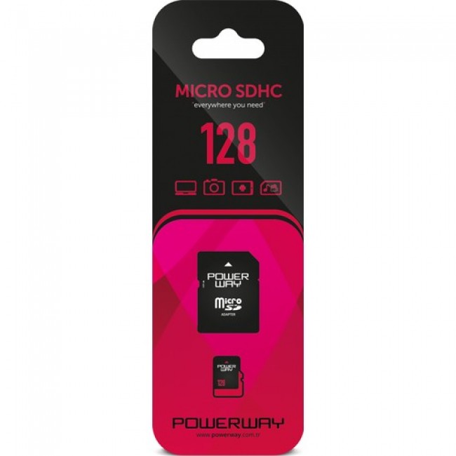 Powerway 128 Gb Microsd Hafıza Kartı Ve Adaptör