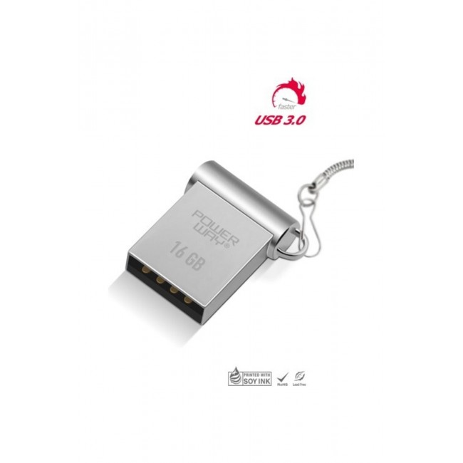 Powerway 16 Gb Usb 3.0 Metal Mini Usb Flash Bellek Powerway 16 Gb Usb 3.0 Metal Mini Usb Flash Bellek