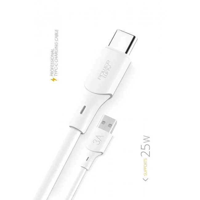 Powerway Qc3A 25W Type C To Usb Şarj Ve Data Kablosu Powerway Qc3A 25W Type C To Usb Şarj Ve Data Kablosu