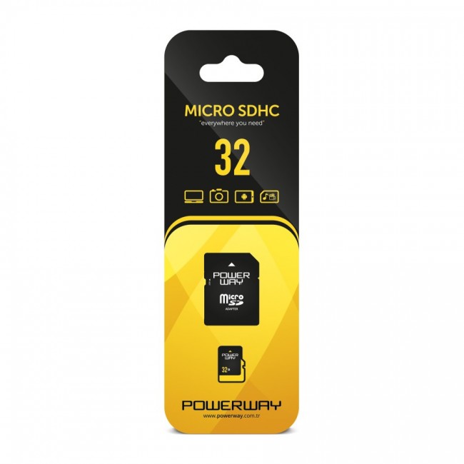 Powerway 32 Gb Microsd Hafıza Kartı Ve Adaptör