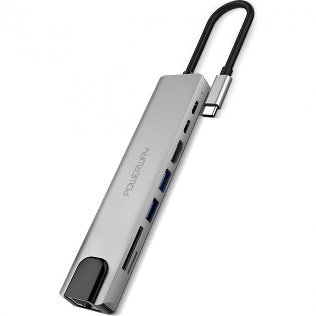 8 in 1 Type-C Hub Dönüştürücü 4K Hdmi USB Micro Sd Gigabyte Ethernet 8 in 1 Type-C Hub Dönüştürücü 4K Hdmi USB Micro Sd Gigabyte Ethernet