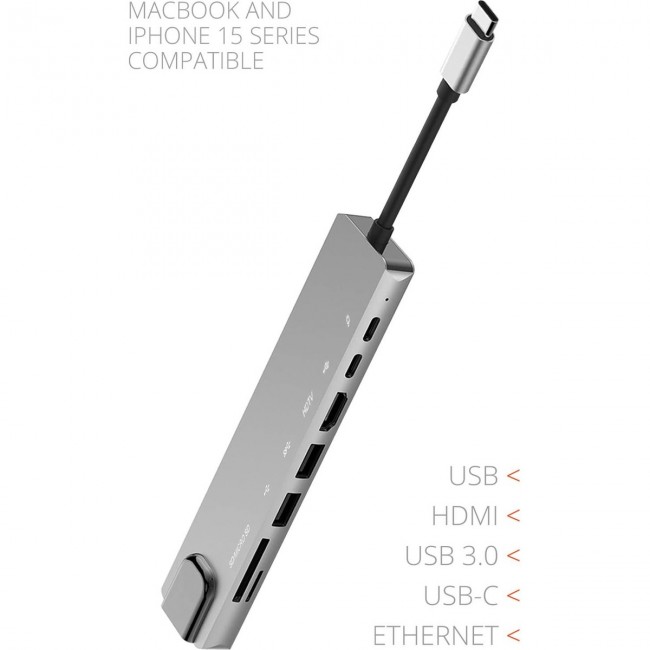 8 in 1 Type-C Hub Dönüştürücü 4K Hdmi USB Micro Sd Gigabyte Ethernet 8 in 1 Type-C Hub Dönüştürücü 4K Hdmi USB Micro Sd Gigabyte Ethernet