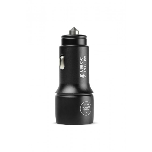 Powerway Araç Şarj Başlığı 3.1 A Type C-Usb
