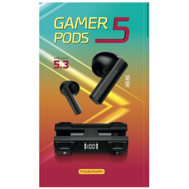 Powerway Gamer Pods 5 Dokunmatik Bluetoot Kulaklık Vrs. 5.3 Powerway Gamer Pods 5 Dokunmatik Bluetoot Kulaklık Vrs. 5.3