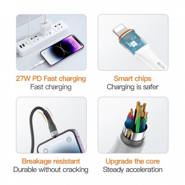Powerway HC05 5A Usb To Type C Şarj Ve Data Kablosu Powerway HC05 5A Usb To Type C Şarj Ve Data Kablosu