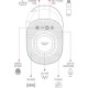 Powerway Lock Mavi Taşınabilir Bluetooth Hoparlör Ses Bombası Kilit Özellikli Powerway Lock Mavi Taşınabilir Bluetooth Hoparlör Ses Bombası Kilit Özellikli