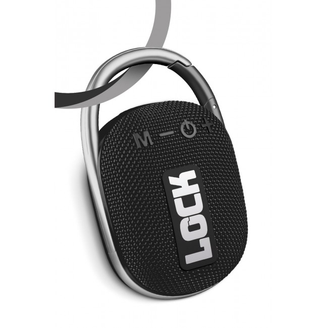Powerway Lock Siyah Taşınabilir Bluetooth Hoparlör Ses Bombası Kilit Özellikli Powerway Lock Siyah Taşınabilir Bluetooth Hoparlör Ses Bombası Kilit Özellikli