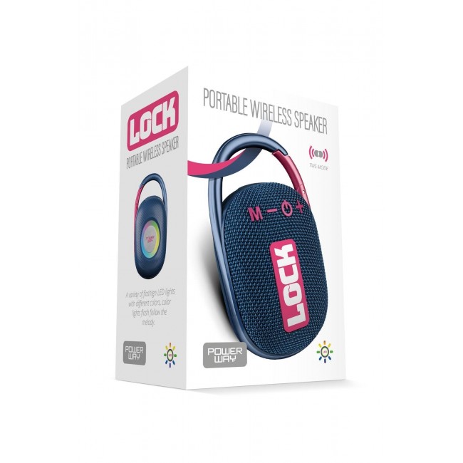 Powerway Lock Siyah Taşınabilir Bluetooth Hoparlör Ses Bombası Kilit Özellikli Powerway Lock Siyah Taşınabilir Bluetooth Hoparlör Ses Bombası Kilit Özellikli