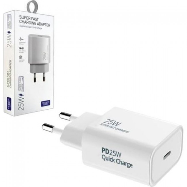 Powerway S25 25W Super Fast Turbo Type-C Başlık Şarj Aleti Powerway S25 25W Super Fast Turbo Type-C Başlık Şarj Aleti