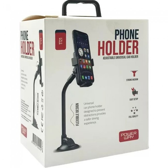 Powerway Tt21 Araç İçi Telefon Tutucu Uzun Kıskaçlı Powerway Tt21 Araç İçi Telefon Tutucu Uzun Kıskaçlı