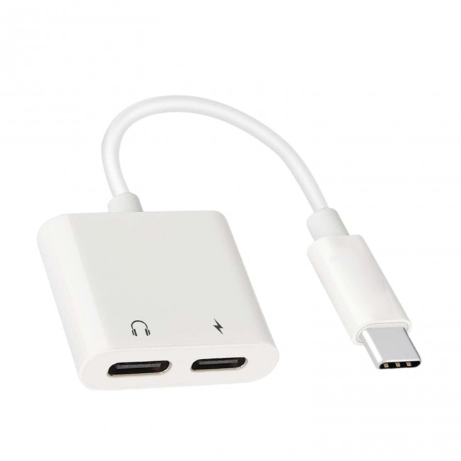 Powerway Type C Uyumlu 2 in 1 Type C Şarj Kulaklık Çevirici