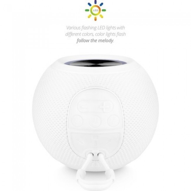Powerway Voiceball Taşınabilir Radyolu Bluetooth Led Işıklı Hoparlör Ses Bombası