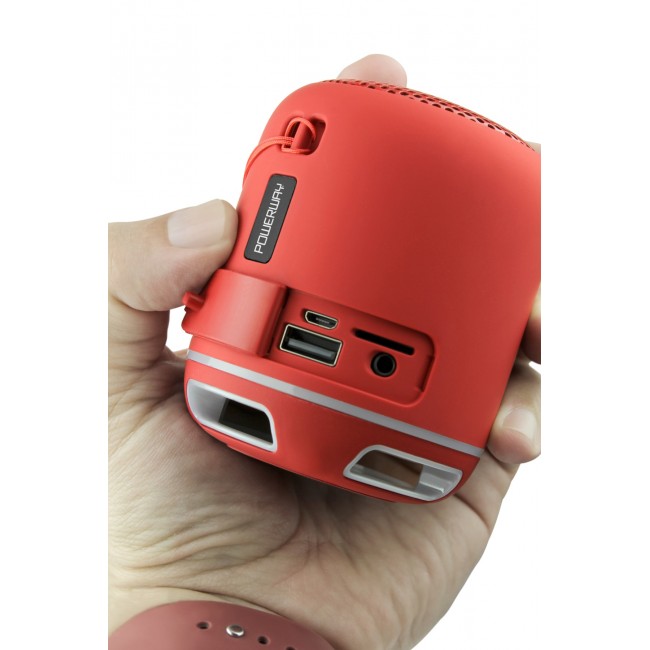 Powewray C4 Kırmızı Taşınabilir Bluetooth Hoparlör Ses Bombası Sese Duyarlı Led Işık Powewray C4 Kırmızı Taşınabilir Bluetooth Hoparlör Ses Bombası Sese Duyarlı Led Işık