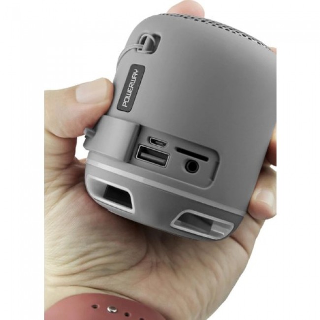 Powewray Gri C4 Taşınabilir Bluetooth Hoparlör Ses Bombası Sese Duyarlı Led Işık Powewray Gri C4 Taşınabilir Bluetooth Hoparlör Ses Bombası Sese Duyarlı Led Işık