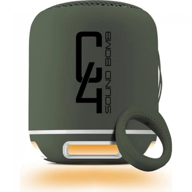 Powewray Yeşil C4 Taşınabilir Bluetooth Hoparlör Ses Bombası Sese Duyarlı Led Işık Powewray Yeşil C4 Taşınabilir Bluetooth Hoparlör Ses Bombası Sese Duyarlı Led Işık