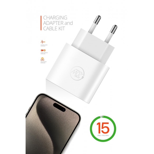 Powerway 20W Type-C Şarj Adaptörü ve Kablo Seti Hızlı ve Güvenli Apple Uyumlu RXS27 Powerway 20W Type-C Şarj Adaptörü ve Kablo Seti Hızlı ve Güvenli Apple Uyumlu RXS27