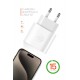 Powerway 20W Type-C Şarj Adaptörü ve Kablo Seti Hızlı ve Güvenli Apple Uyumlu RXS27 Powerway 20W Type-C Şarj Adaptörü ve Kablo Seti Hızlı ve Güvenli Apple Uyumlu RXS27