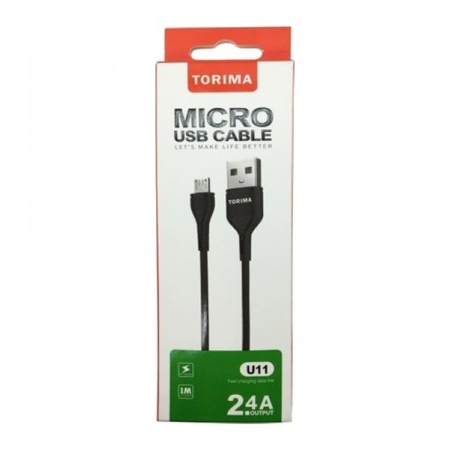 Torima Micro Usb Halat Şarj Ve Data Kablosu 2.4 A Torima Micro Usb Halat Şarj Ve Data Kablosu 2.4 A