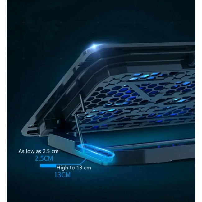 8 Fanlı RGB Işıklı Gaming Notebook Soğutucu – Yükseklik Ayarlı 8 Fanlı RGB Işıklı Gaming Notebook Soğutucu – Yükseklik Ayarlı