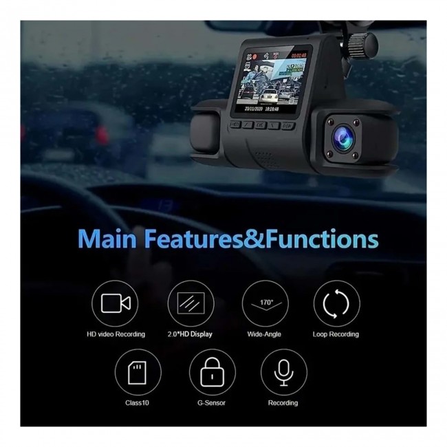 360° Kapsama Sunan GLRTECH Araç Kamerası – 3 Lensli, Full HD, Park Monitörü, Gece Görüş, Hareket Sensörü 360° Kapsama Sunan GLRTECH Araç Kamerası – 3 Lensli, Full HD, Park Monitörü, Gece Görüş, Hareket Sensörü