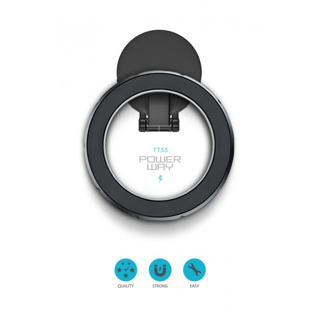 Powerway TT55 Mıknatıslı Araç İçi Yapışkanlı Magsafe Destekli Telefon Tutucu Powerway TT55 Mıknatıslı Araç İçi Yapışkanlı Magsafe Destekli Telefon Tutucu