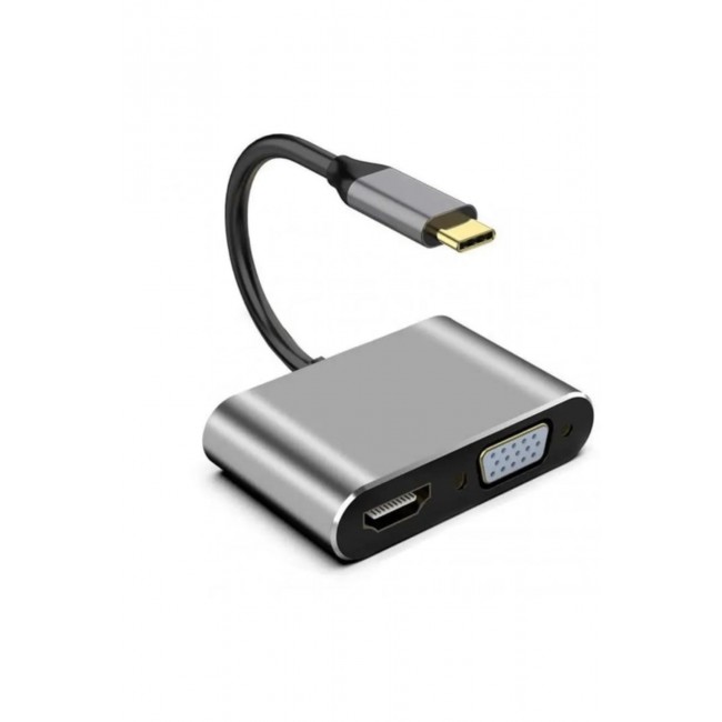 Type C 4 İn 1 4K Hdmi- Vga-Usb 3.0-87W Type C Dişi Type C 4 İn 1 4K Hdmi- Vga-Usb 3.0-87W Type C Dişi
