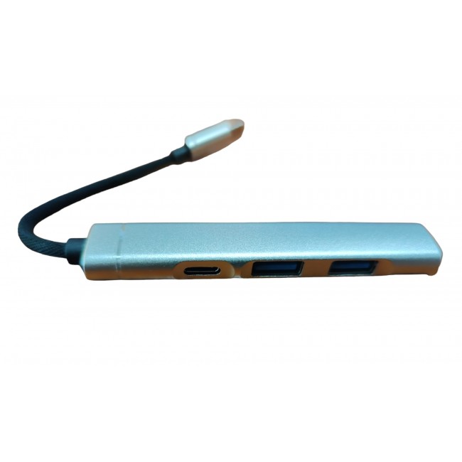 Type C 4 İn 1 Hub PD-2xUsb 3.0-3.5 mm ses girişi