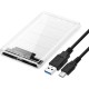Type-C Usb 3.1 2.5" Sata Şeffaf Hard Disk Kutusu