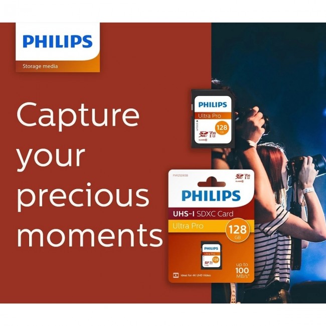 Philips 128GB SD Kart | Ultra Pro | V30 – UHS-I U3 – 4K Performansı Philips 128GB SD Kart | Ultra Pro | V30 – UHS-I U3 – 4K Performansı