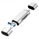 USB 2.0 3 in 1 Kart Okuyucu ve USB Çoklayıcı – Type-C, Micro USB, SD/TF Kart Desteği Zr825 USB 2.0 3 in 1 Kart Okuyucu ve USB Çoklayıcı – Type-C, Micro USB, SD/TF Kart Desteği Zr825