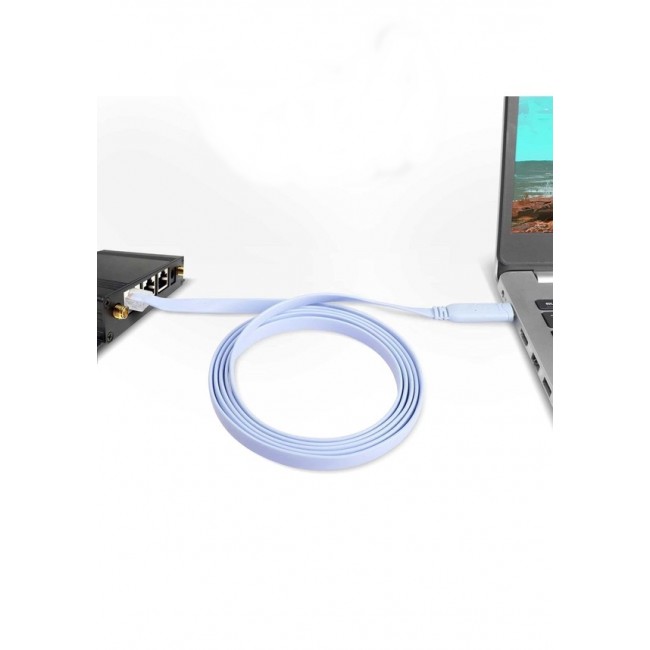 Type C to Cisco Router RJ45 Konsol Kablosu Type c to rj45 kablo 1.8m Type C to Cisco Router RJ45 Konsol Kablosu Type c to rj45 kablo 1.8m