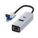 USB + Lightning Girişli LAN Adaptör | USB 3.0 Çoklayıcı + Type-C OTG USB + Lightning Girişli LAN Adaptör | USB 3.0 Çoklayıcı + Type-C OTG