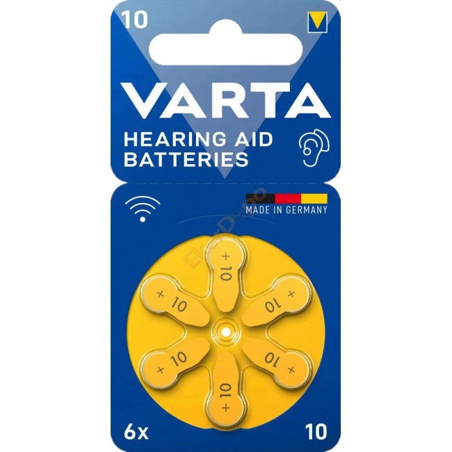 Varta 10 Numara İşitme Cihazı Pili – 1.45V Çinko Hava – Cıvasız – Orijinal Almanya Üretimi Varta 10 Numara İşitme Cihazı Pili – 1.45V Çinko Hava – Cıvasız – Orijinal Almanya Üretimi